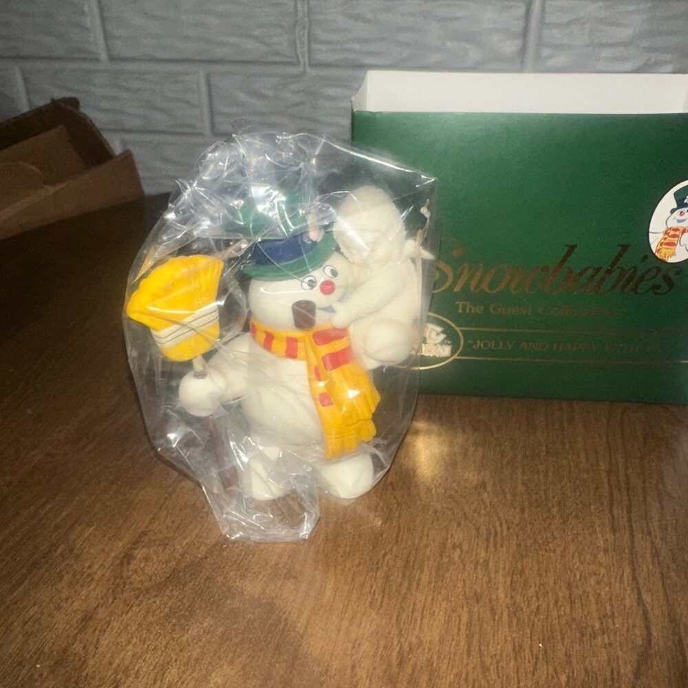 Dept 56 Snowbabies Frosty The Snowman "Jolly and Happy With You"  NEW w/box 2001